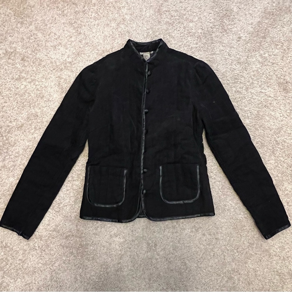 Forever 21 Black Mandarin-Collar Blazer